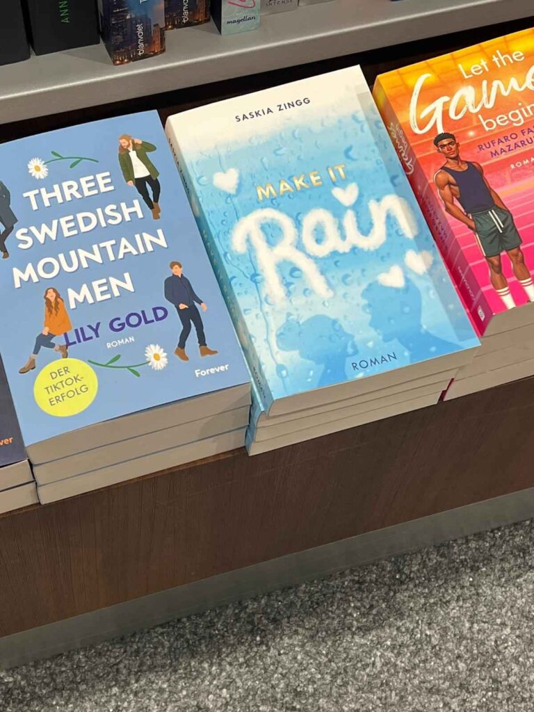Make It Rain in einer Buchhandlung